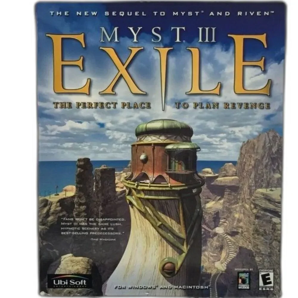 Myst III Exile PC Mac Game Vintage 2001 Ubisoft 4 Disc Box Set
